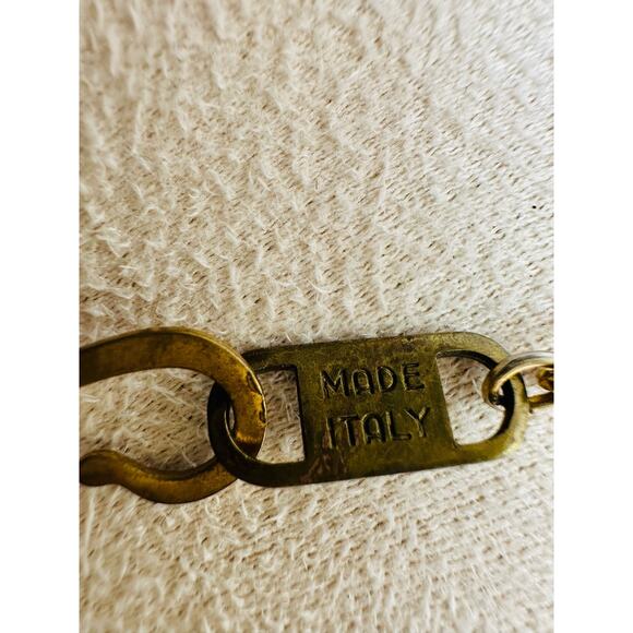 Vintage Signed ELLELLE Beaded Statement Necklace  Made in Italy - Picture 3 of 5